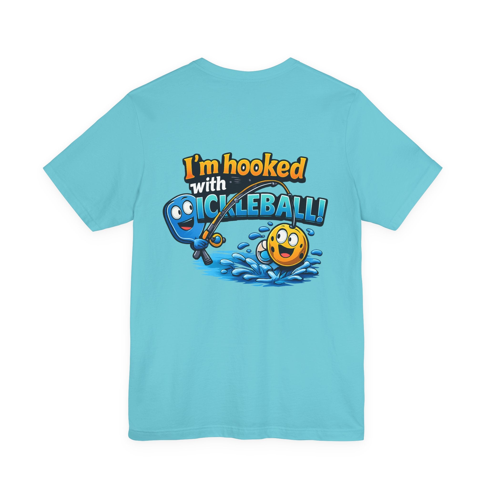 Pickleball T-Shirt - "I'm Hooked with Pickleball" Funny Court Tee