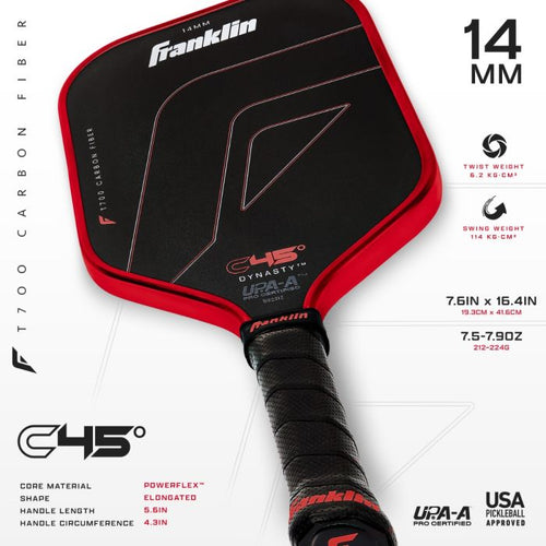 Franklin DYNASTY C45 – Power & Spin Paddle (14mm)