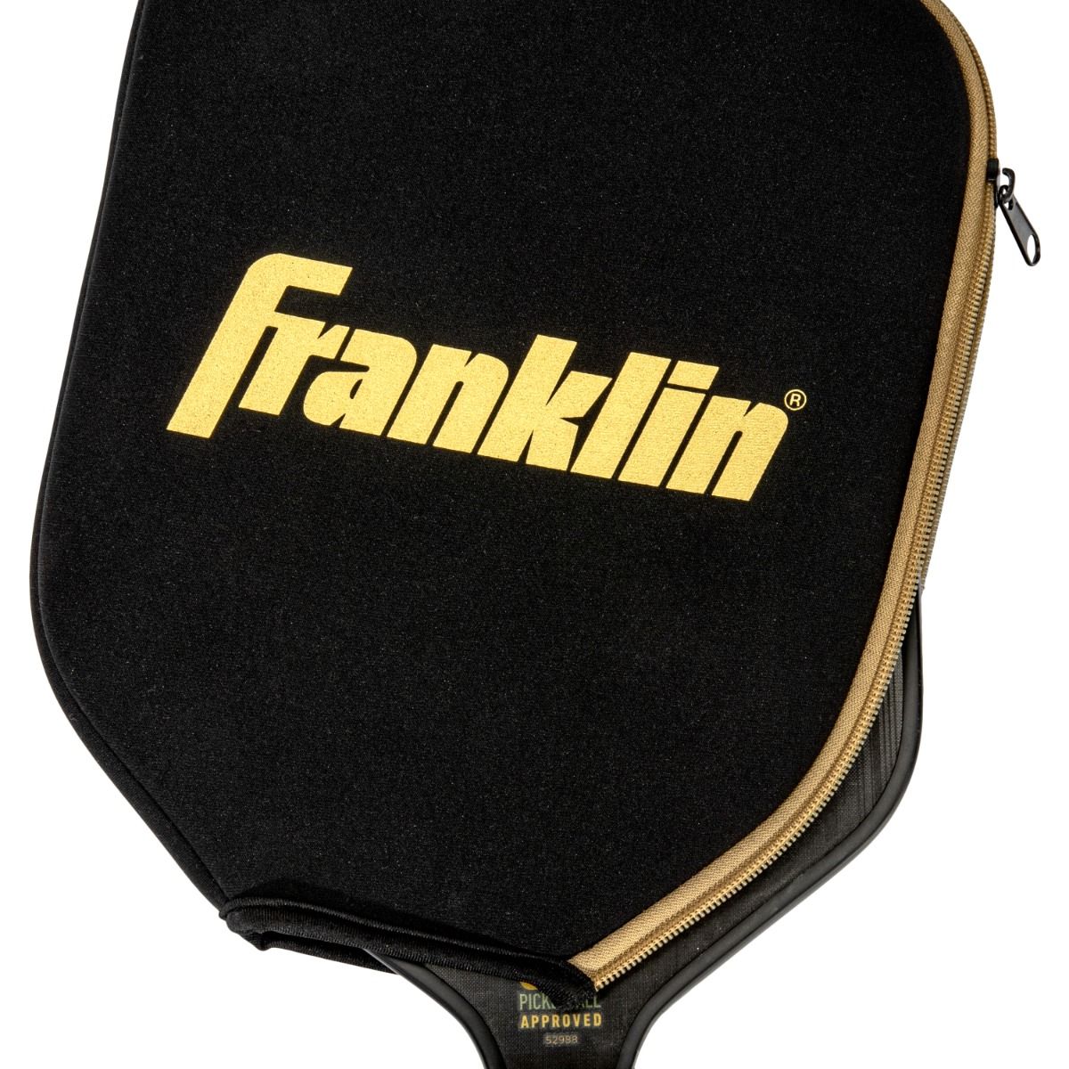 Pickleball Paddle Cover - Black/Gold