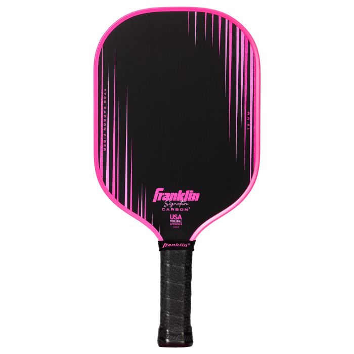 Franklin Signature Carbon Series Pickleball Paddle – 13mm Traditional Shape, Pink