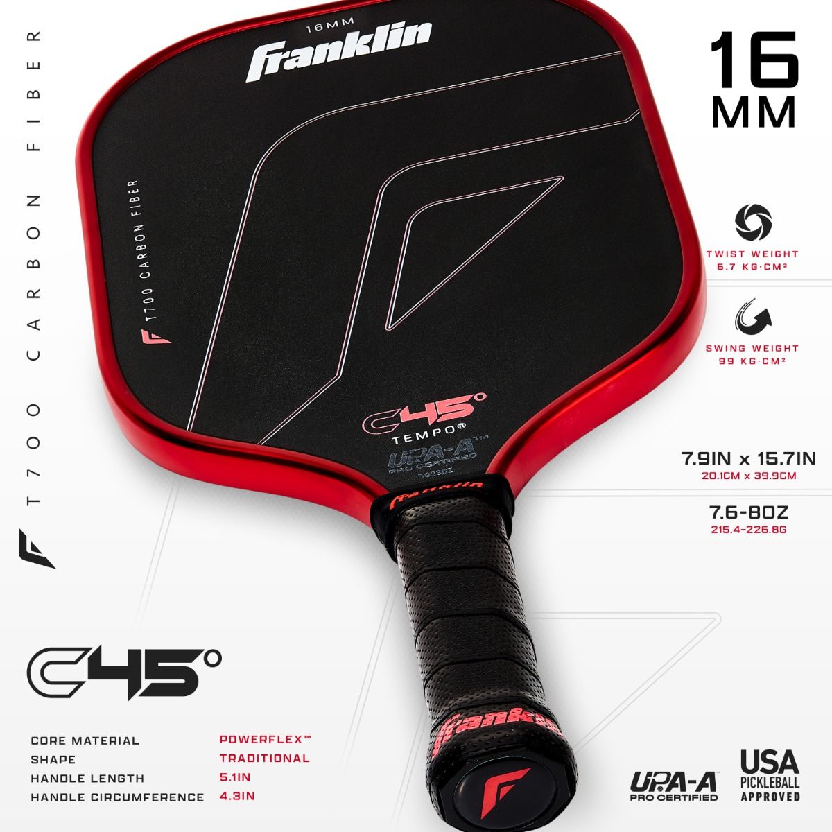 Franklin TEMPO C45 – Control Paddle (16mm)